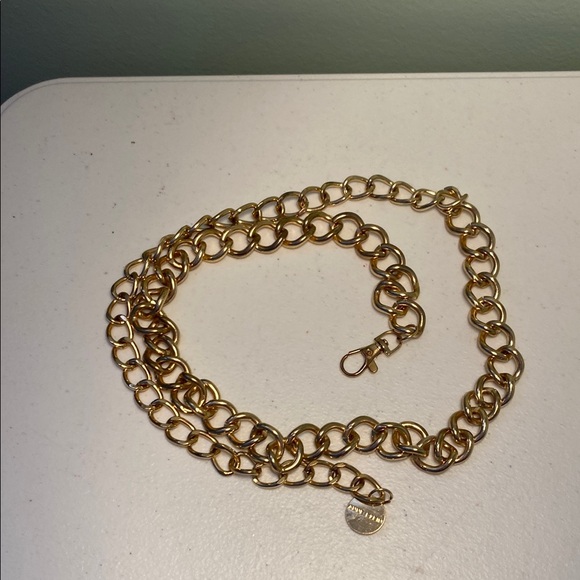 Anne Klein Gold Tone  Chain Belt Timeless Design - Picture 1 of 5